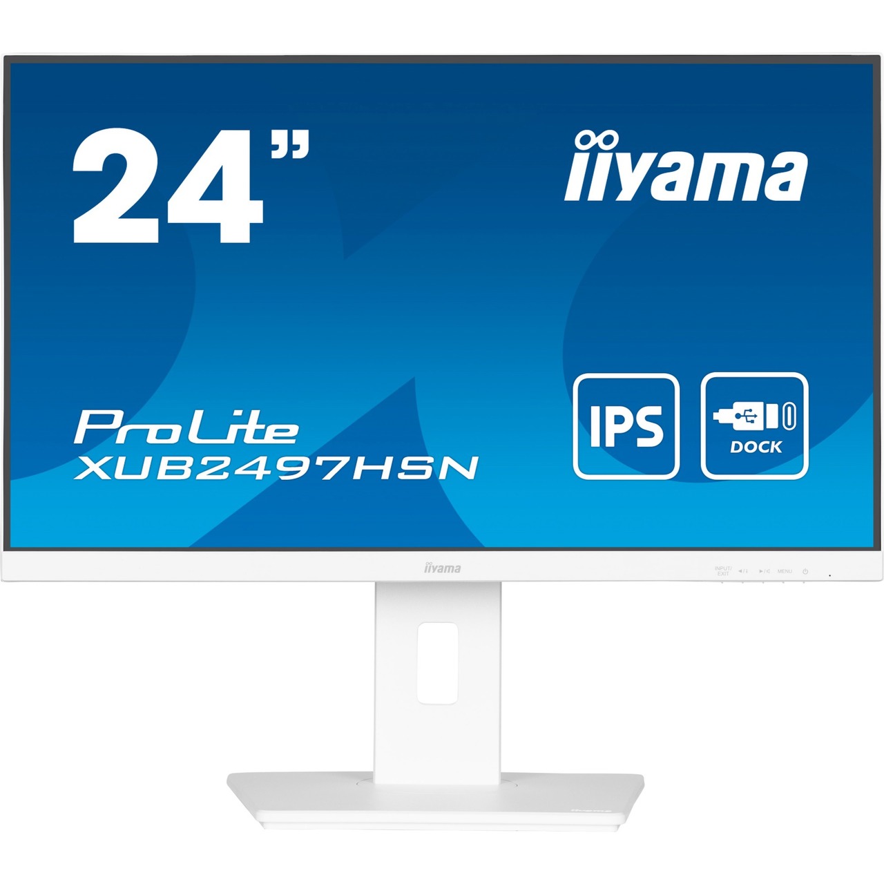 iiyama ProLite XUB2497HSN-W2 - FullHD, IPS, USB-C, RJ-45, 100Hz Panel | weiß