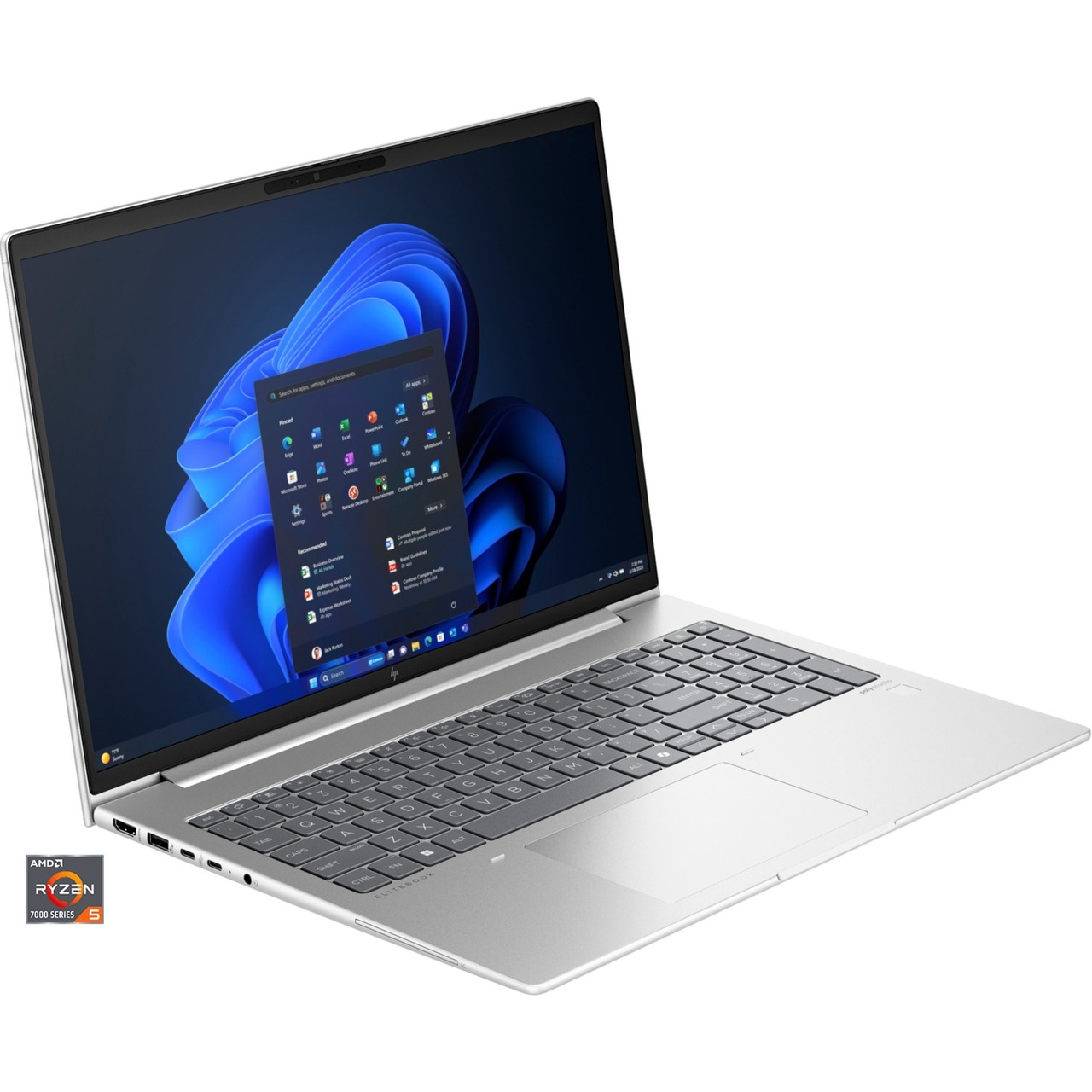 HP EliteBook 665 G11 9Y7K2ET - 40.6 cm (16 Zoll), AMD Ryzen 5 7535U, 512 GB SSD, 16 GB, Windows 11 Pro | silber