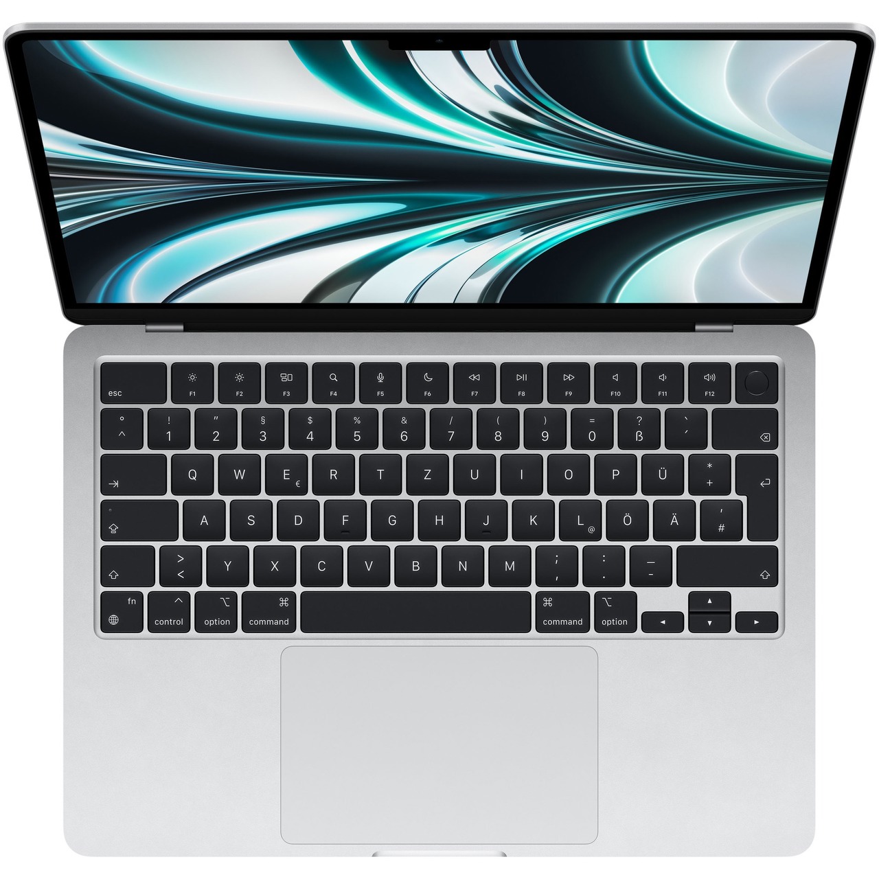 13,6" Apple MacBook Air - M2, 8-Core GPU, macOS, Deutsch, 256 GB SSD | silber