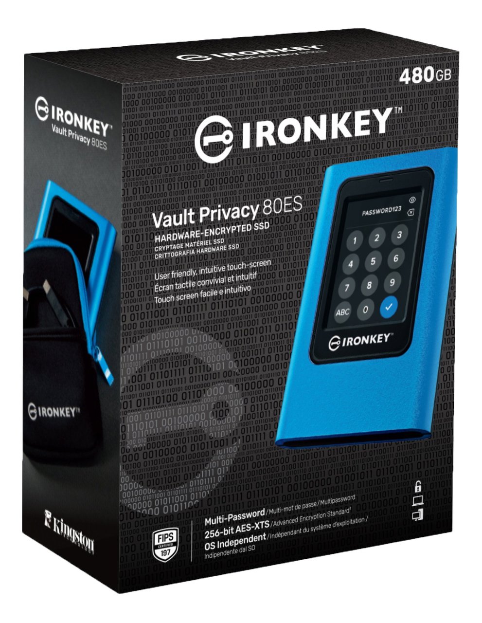 Kingston IronKey Vault Privacy 80 960 GB, Externe SSD