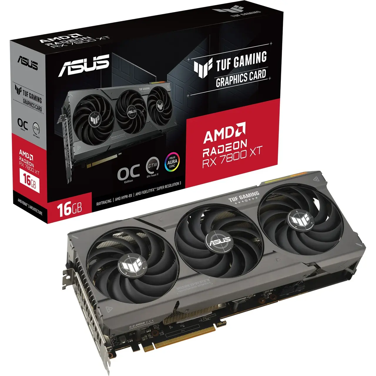 ASUS Radeon RX 7800 XT TUF GAMING OC, Grafikkarte