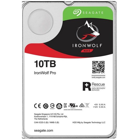 10 TB Seagate IronWolf NAS CMR | SATA 6 Gb/s, 3,5"