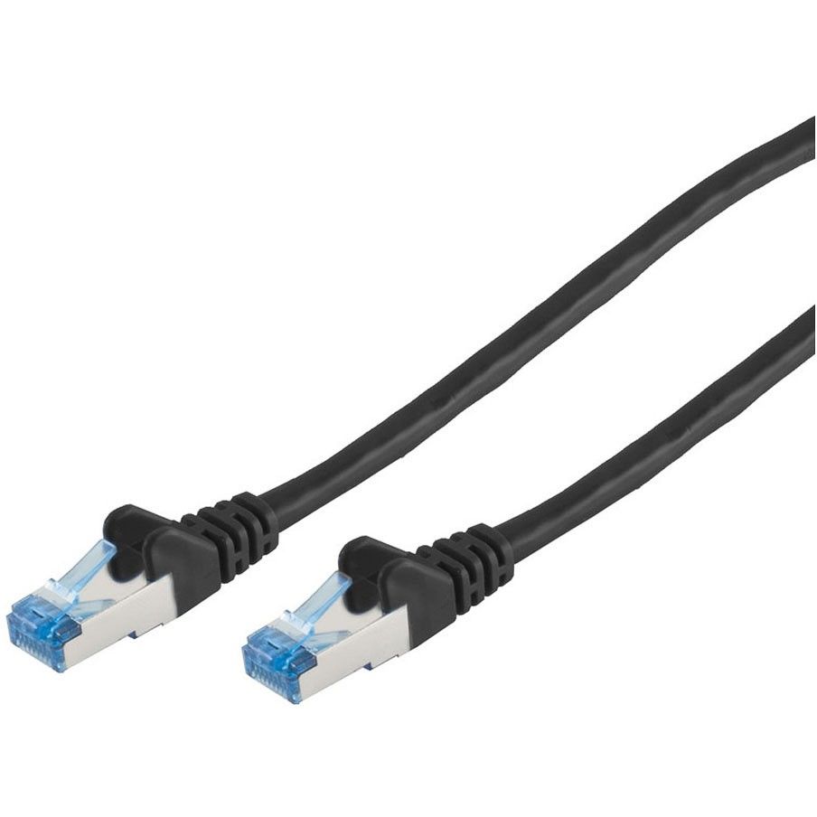 1m Patchkabel CAT6a RJ45 S/FTP | schwarz