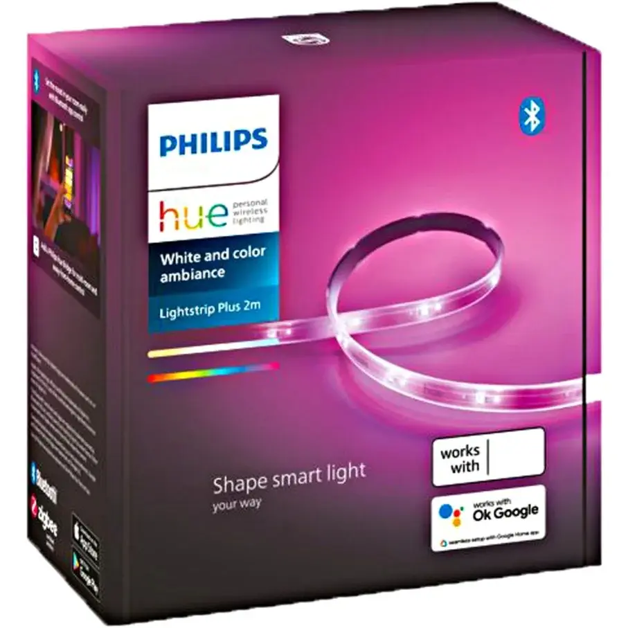 2 m Philips Hue Lightstrip Plus Basis-Set V4 | weiß