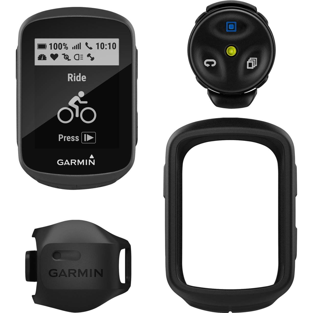 Garmin Edge 130 Plus MTB Bundle inkl. Geschwindigkeitssensor, Edge-Fernbedienung | schwarz