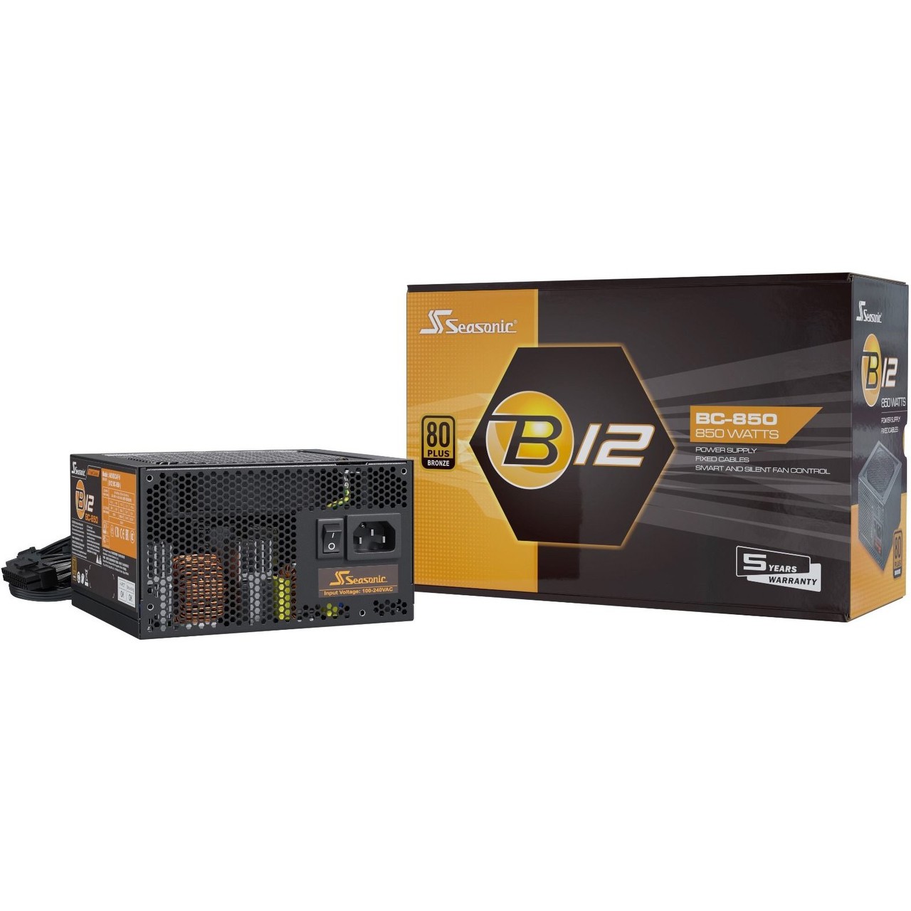 850W Seasonic B12 BC-850 - 4x PCIe, 850 Watt | schwarz