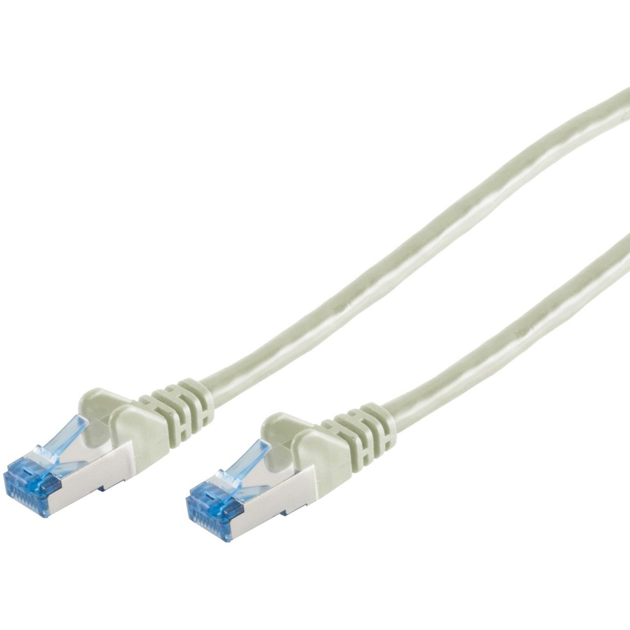 10 m Patchkabel CAT6a RJ45 S/FTP | grau