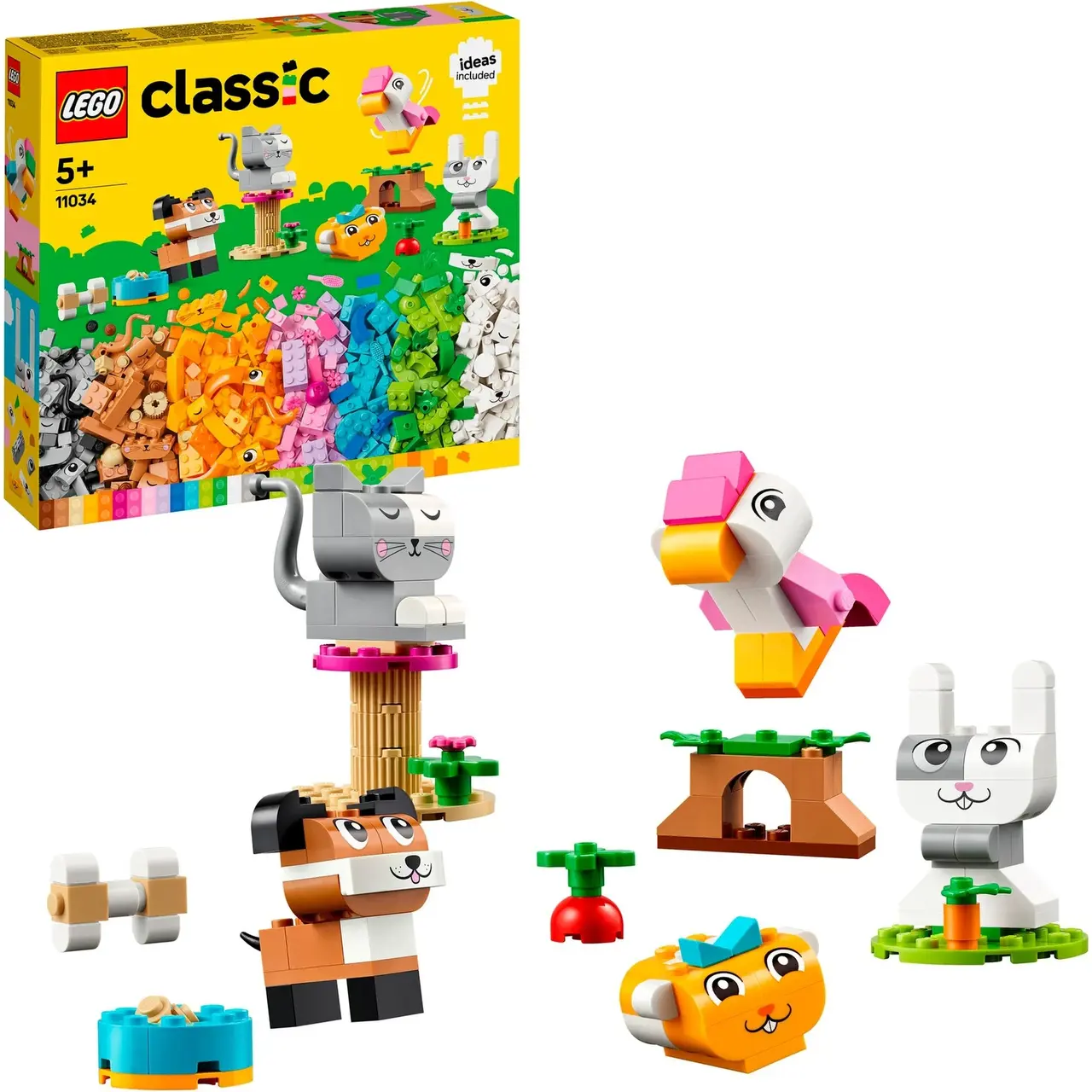 LEGO 11034 Classic Kreative Tiere, Konstruktionsspielzeug