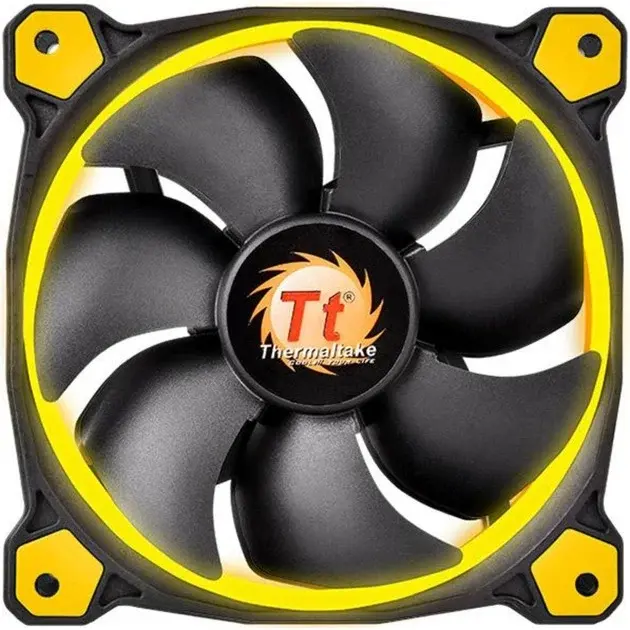 Thermaltake Riing 14 LED Yellow 140x140x25 mm | schwarz/gelb