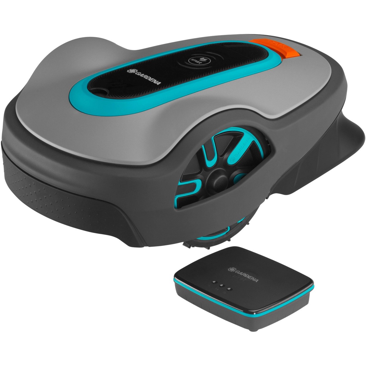 GARDENA Mähroboter smart SILENO pro 600m² - LONA-Technologie | grau/türkis