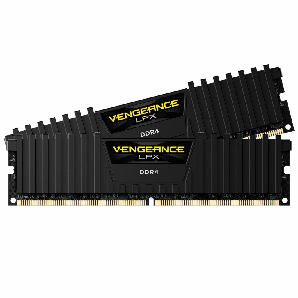 16 GB Corsair DIMM DDR4-2400 Dual-Kit - Vengeance LPX, INTEL XMP | schwarz