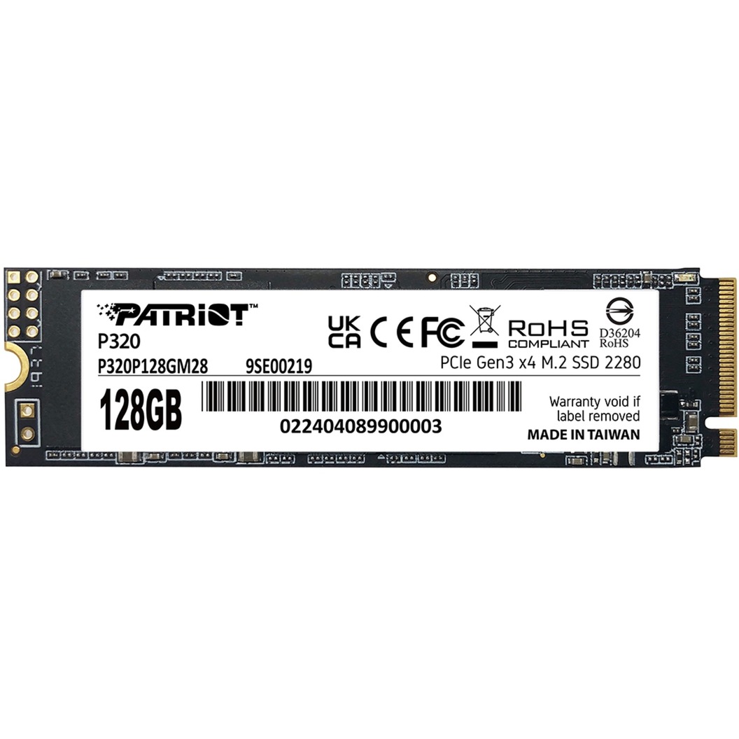 128 GB Patriot P230  - PCIe 3.0 x4, NVMe 1.3, M.2 2280