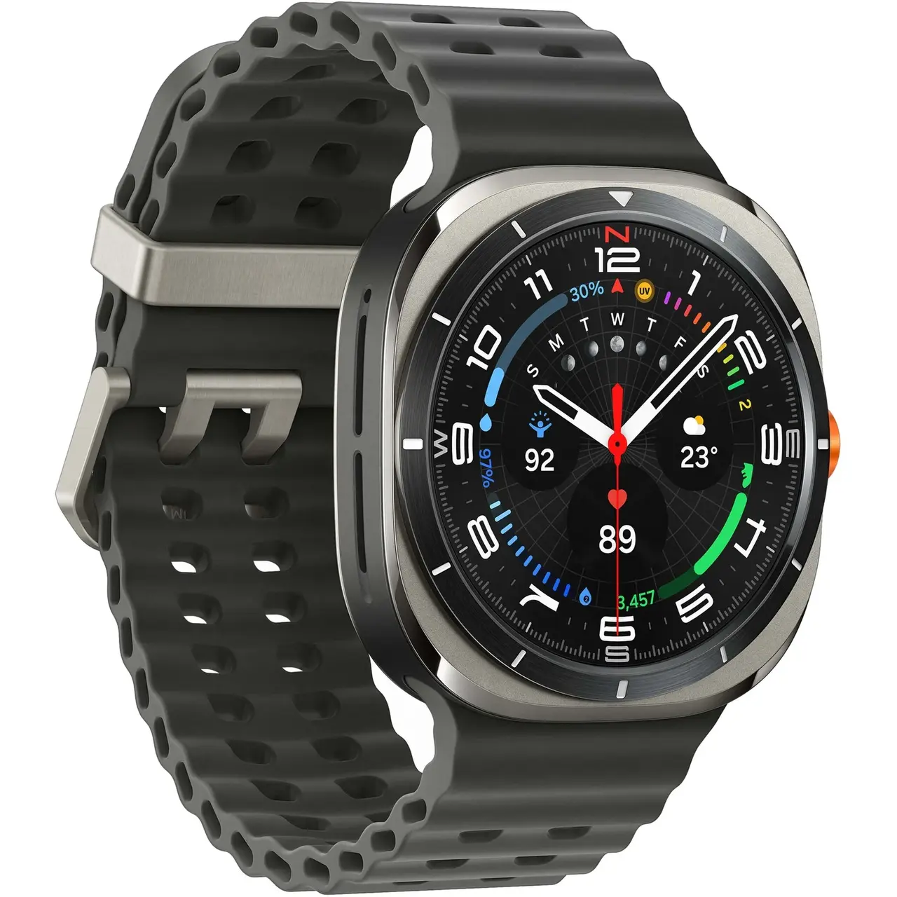 SAMSUNG Galaxy Watch Ultra - 47 mm | titanium silver, Marine Band dark gray