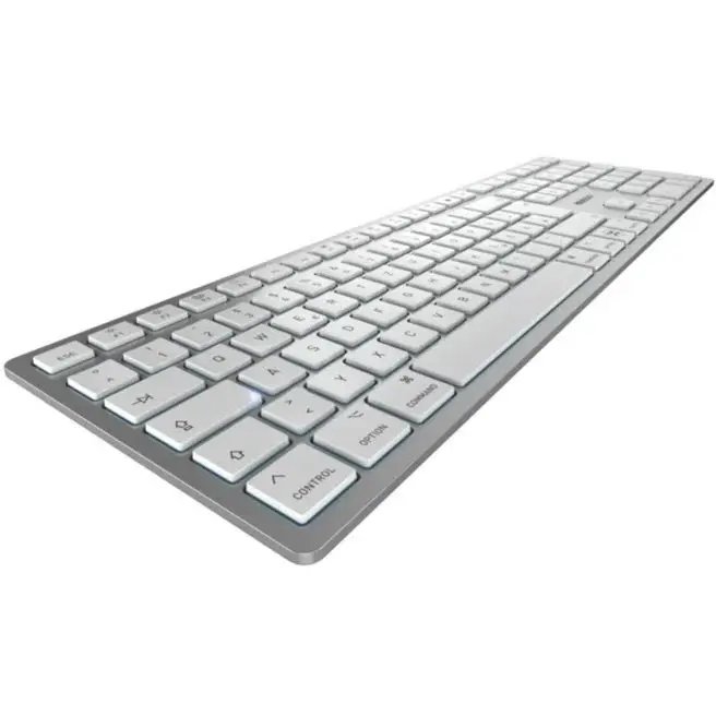 CHERRY KW 9100 SLIM FOR MAC - DE-Layout, Cherry SX-Scherentechnologie | silber/weiß