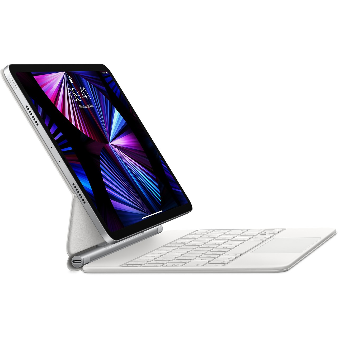 Apple Magic Keyboard für 11" iPad Pro 3. Gen. und iPad Air 4. Gen. - Deutsch | weiß