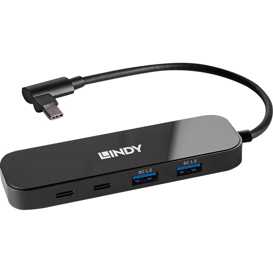 Lindy 4 Port USB 3.2 Gen2 Typ C Hub | schwarz