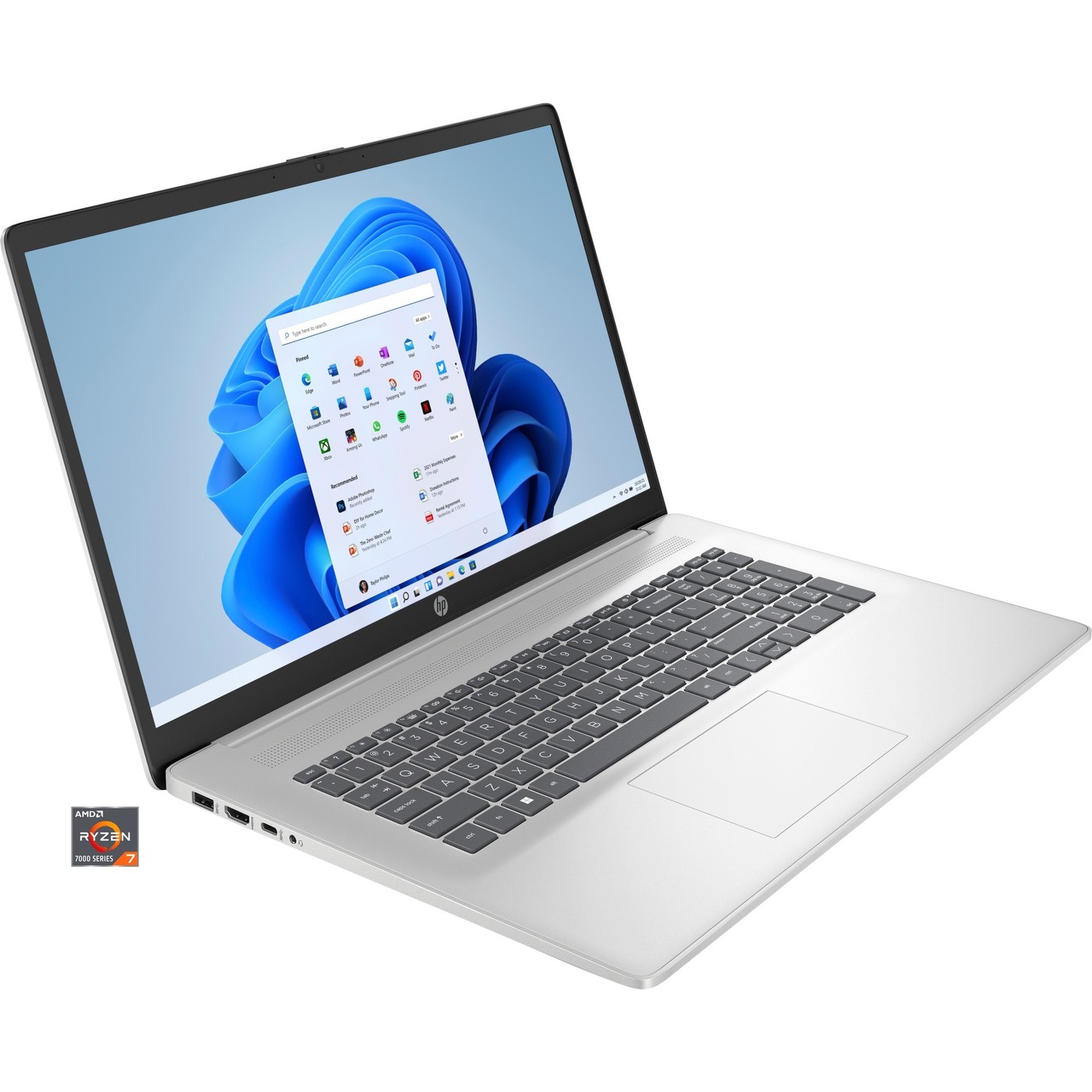 HP 17-cp3074ng - 43.9 cm (17.3 Zoll), 1 TB SSD, 16 GB, Windows 11 Home | silber