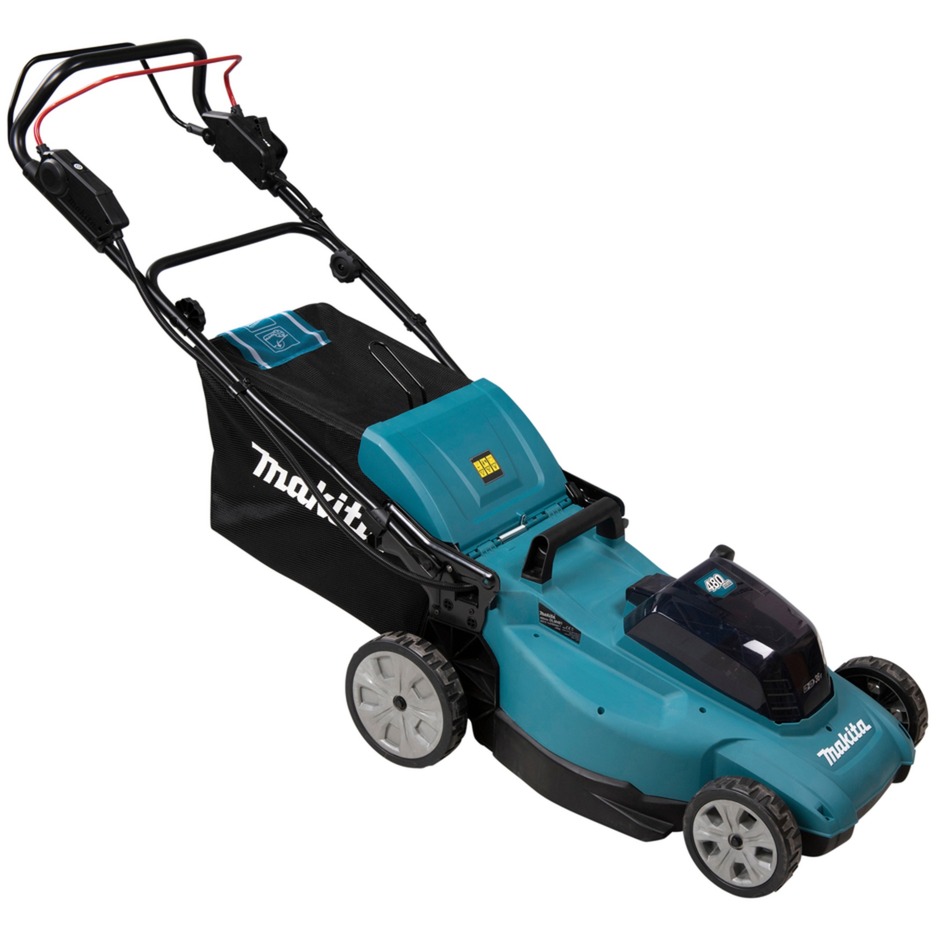 Makita Akku-Rasenmäher DLM481CT2 mit Radantrieb | blau/schwarz