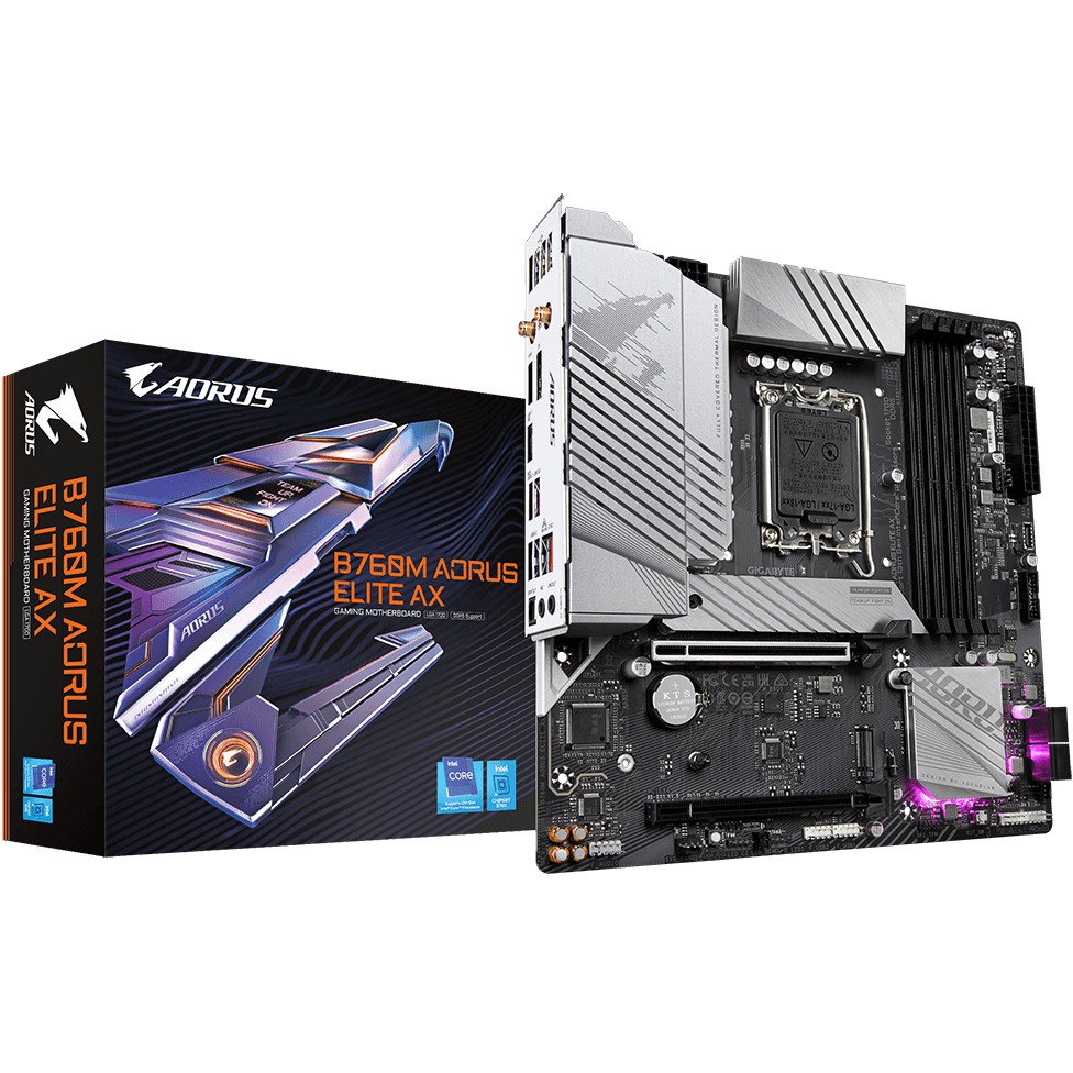 GIGABYTE B760M AORUS ELITE AX | Sockel 1700 Mainboard