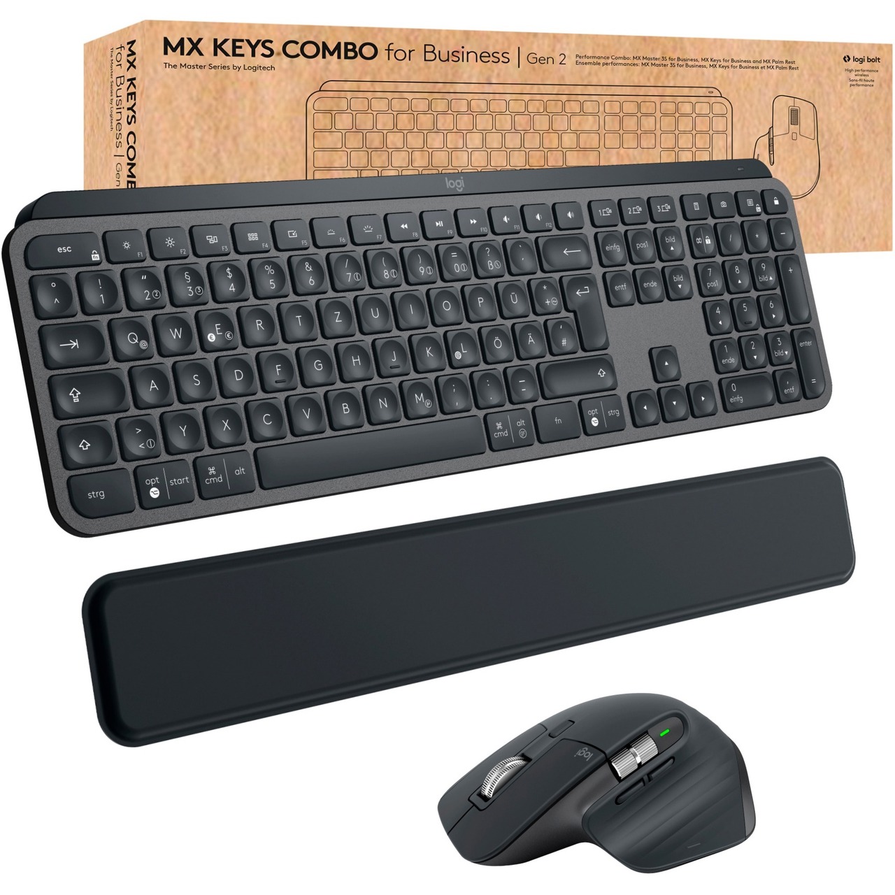 Logitech MX Keys Combo for Business Gen 2, Desktop-Set