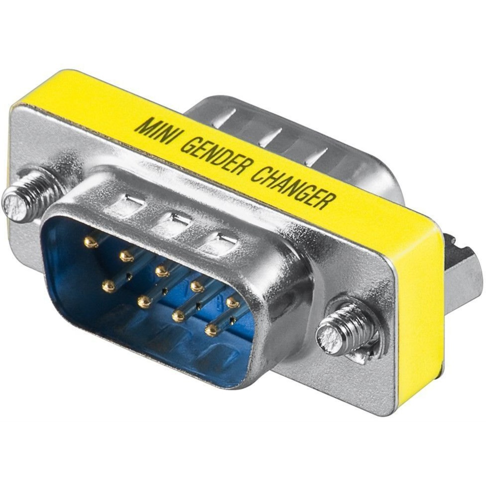 goobay Mini-Gender-Changer 9polig Stecker > Stecker, Adapter