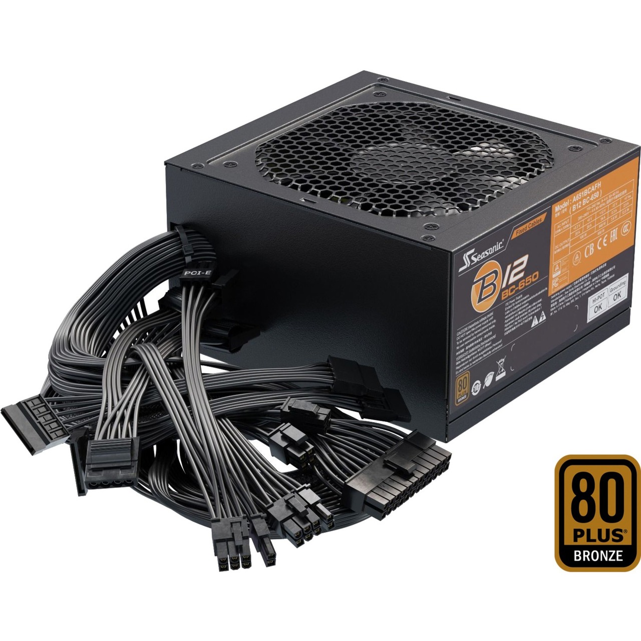 Seasonic B12 BC-650 650W, PC-Netzteil