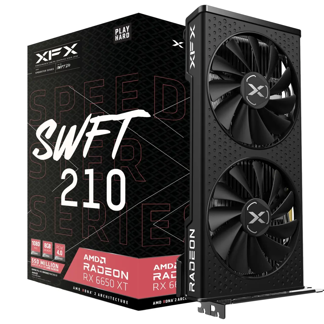 XFX Radeon RX 6650 XT Speedster SWFT 210 Core Gaming, Grafikkarte