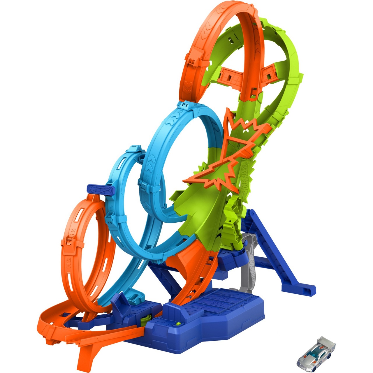 Hot Wheels Hot Wheels 4 Loopings Crash Gefahr Trackset