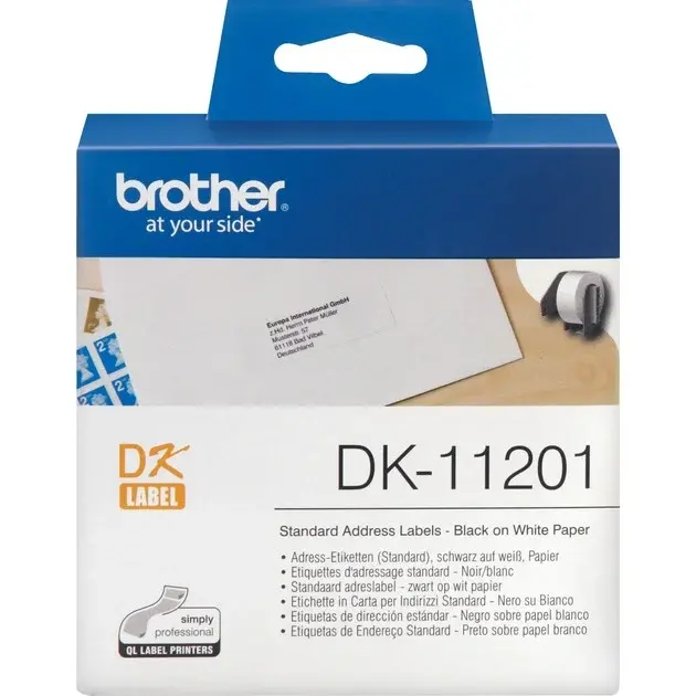 Brother Adressetiketten DK-11201, Schriftband