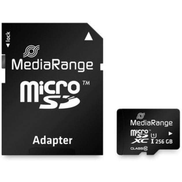 256 GB MediaRange microSDXC - Class 10 | schwarz