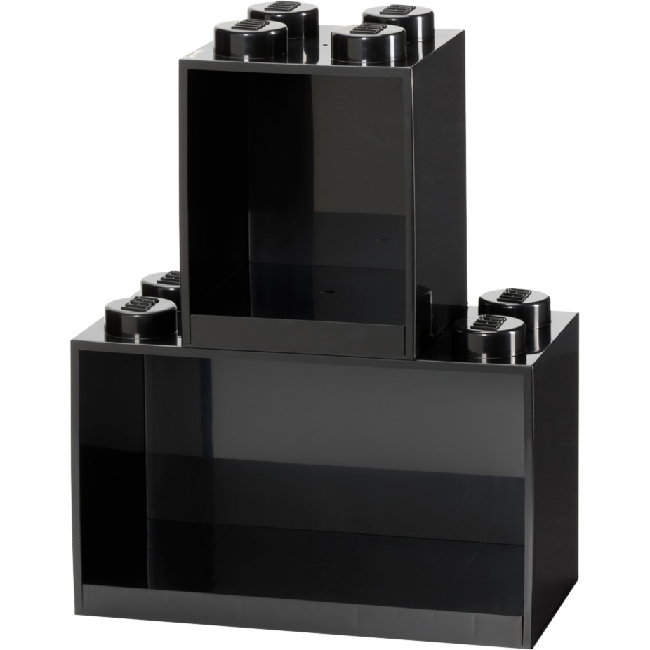 Room Copenhagen LEGO Regal Brick Shelf 8+4 Set | schwarz