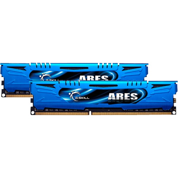     8 GB G.Skill DIMM DDR3-1600 Dual-Kit - INTEL XMP, Ares Serie | blau