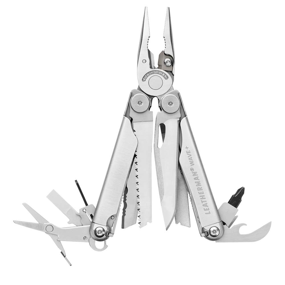 Leatherman Multitool Wave+ mit Nylon Sheath - 17 Tools | edelstahl