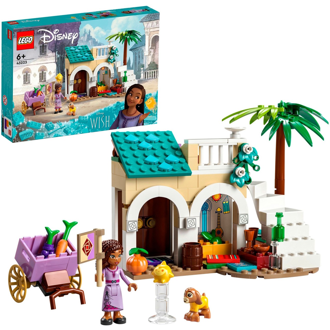 LEGO 43223 Disney Wish Asha in der Stadt Rosas, Konstruktionsspielzeug