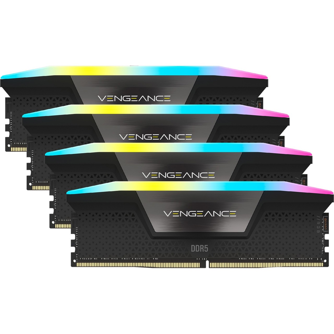 128 GB Corsair DIMM DDR5-5600 Quad-Kit - Vengeance RGB, INTEL XMP | schwarz