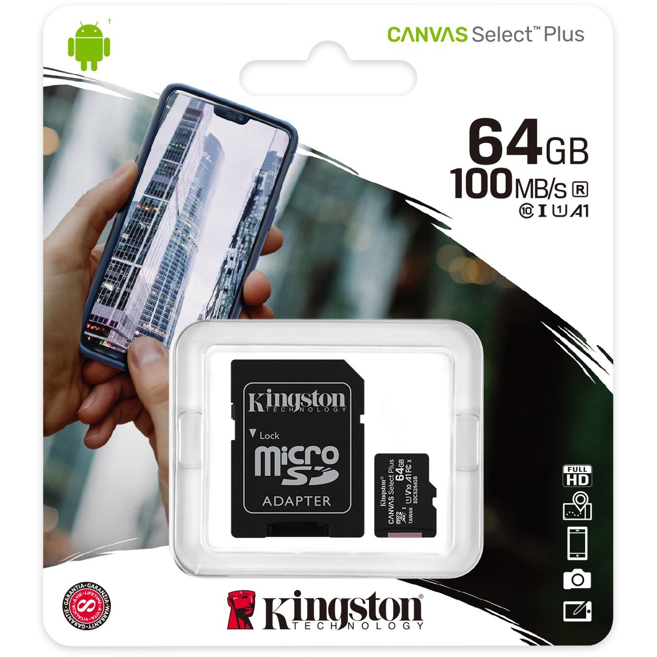 Kingston Canvas Select Plus 64 GB microSDXC, Speicherkarte