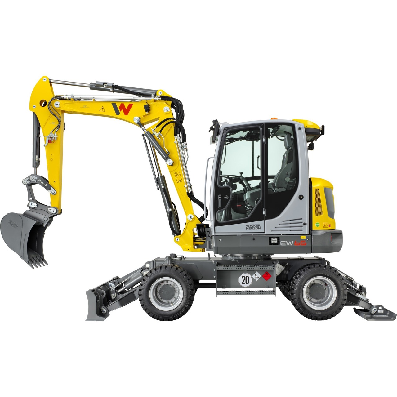 SIKU SUPER Wacker Neuson EW65 Mobilbagger