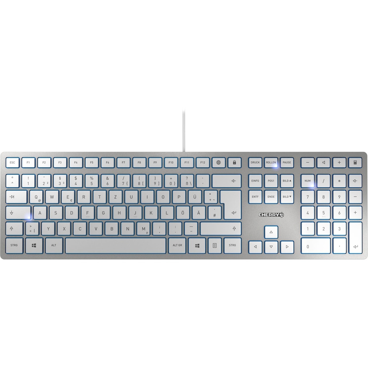 CHERRY KC 6000 SLIM - UK-Layout, Cherry SX-Scherentechnologie | silber