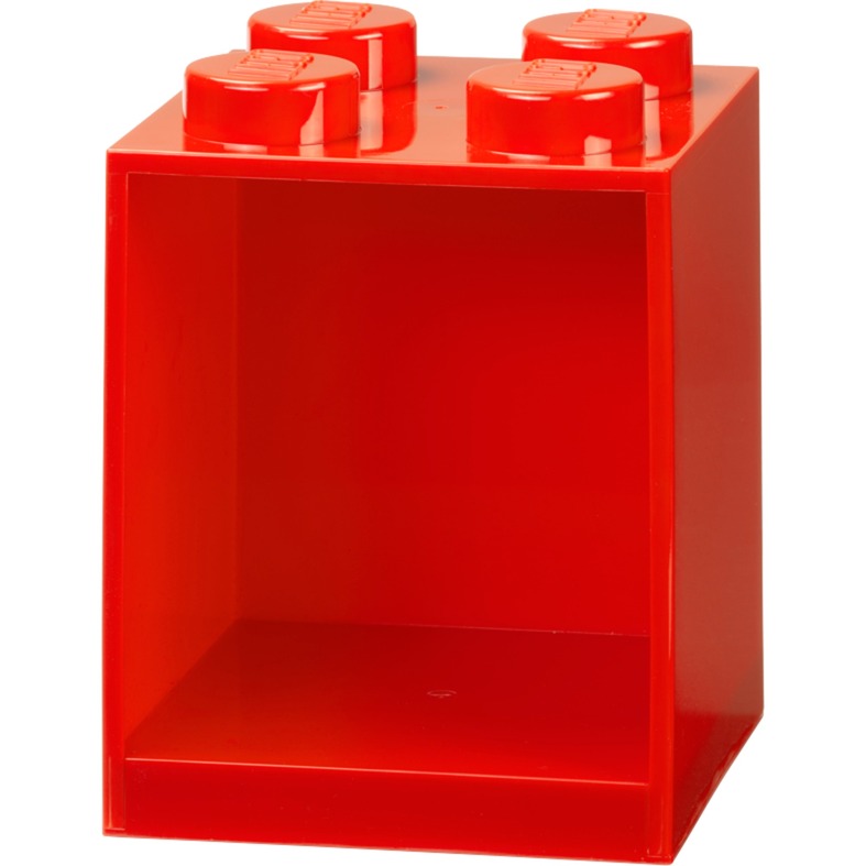 Room Copenhagen LEGO Regal Brick Shelf 4 | rot