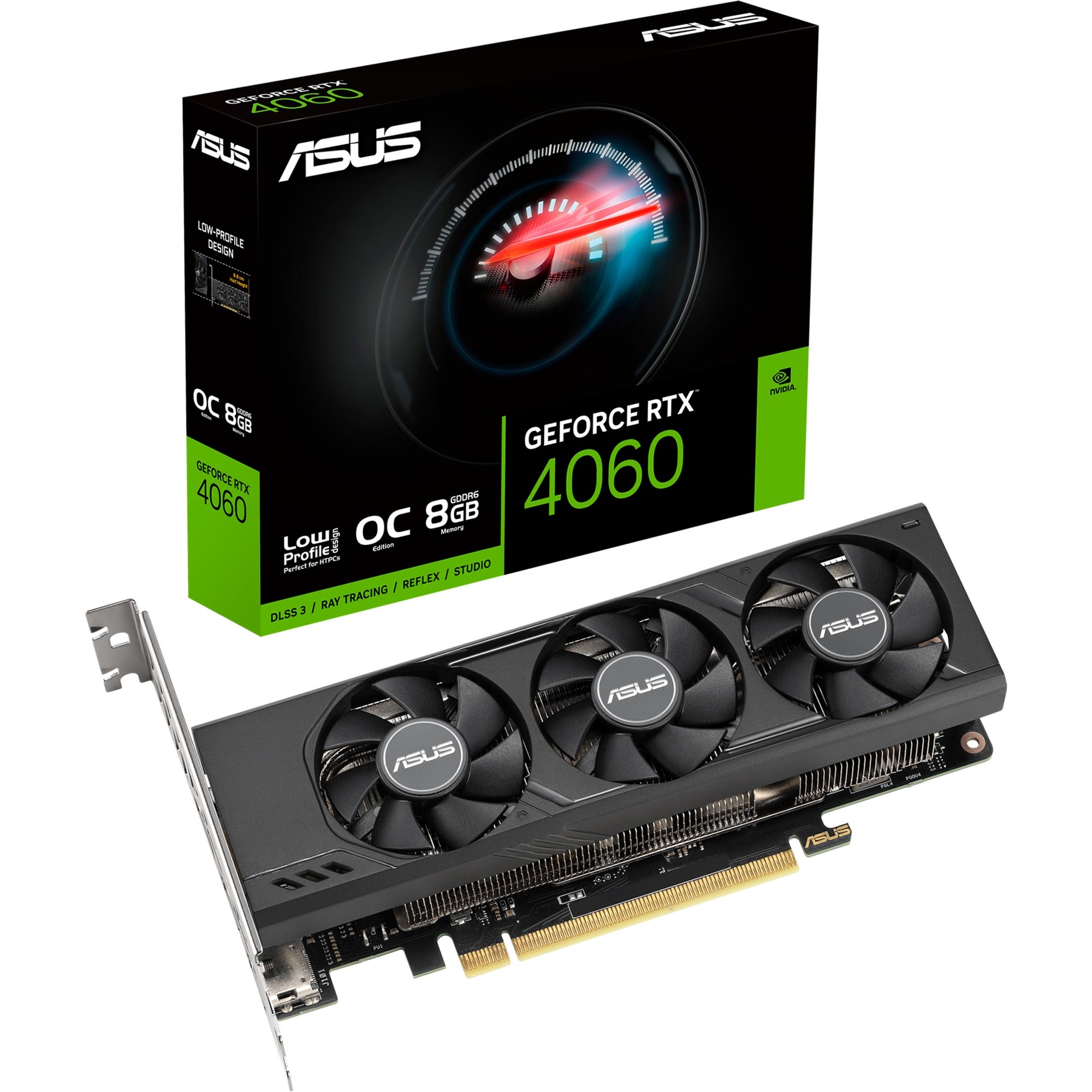 ASUS GeForce RTX 4060 LP BRK OC - DLSS 3, 2x DisplayPort, 2x HDMI 2.1