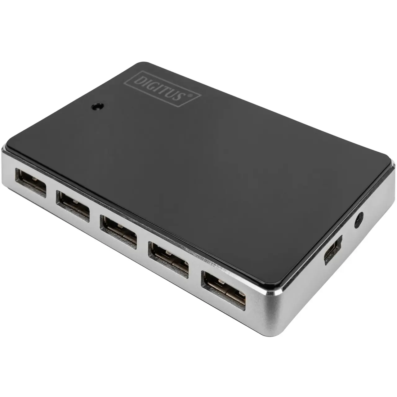 Digitus 10-Port USB 2.0 Hub - aktiv | schwarz/silber