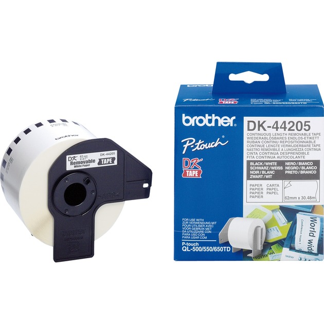 Brother Endlos-Etikett (Papier) DK-44205, Schriftband