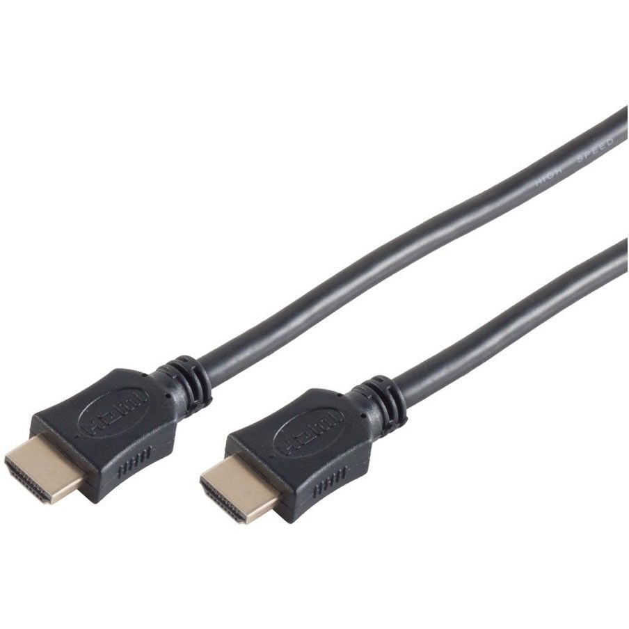 1,5 m HDMI Kabel -  3D Ethernet - 4K - 60Hz - vergoldet | schwarz