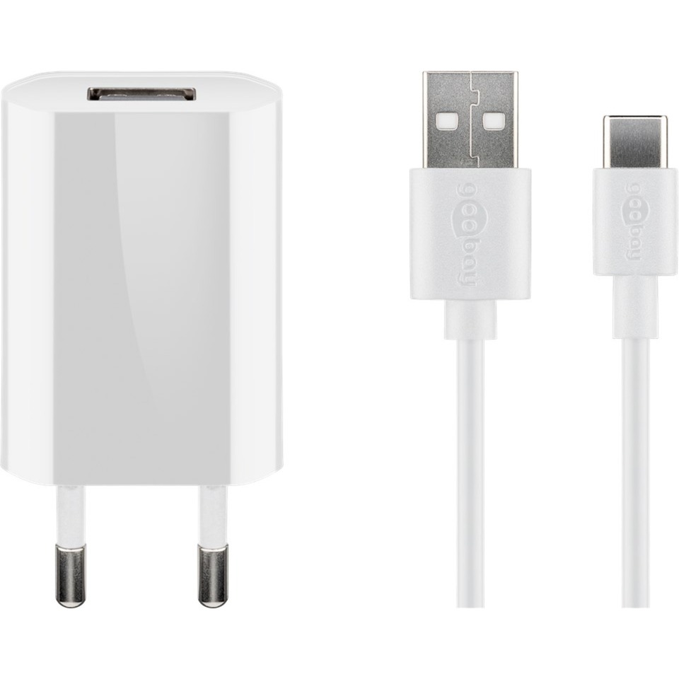 goobay USB-C Ladeset 5 Watt | weiß