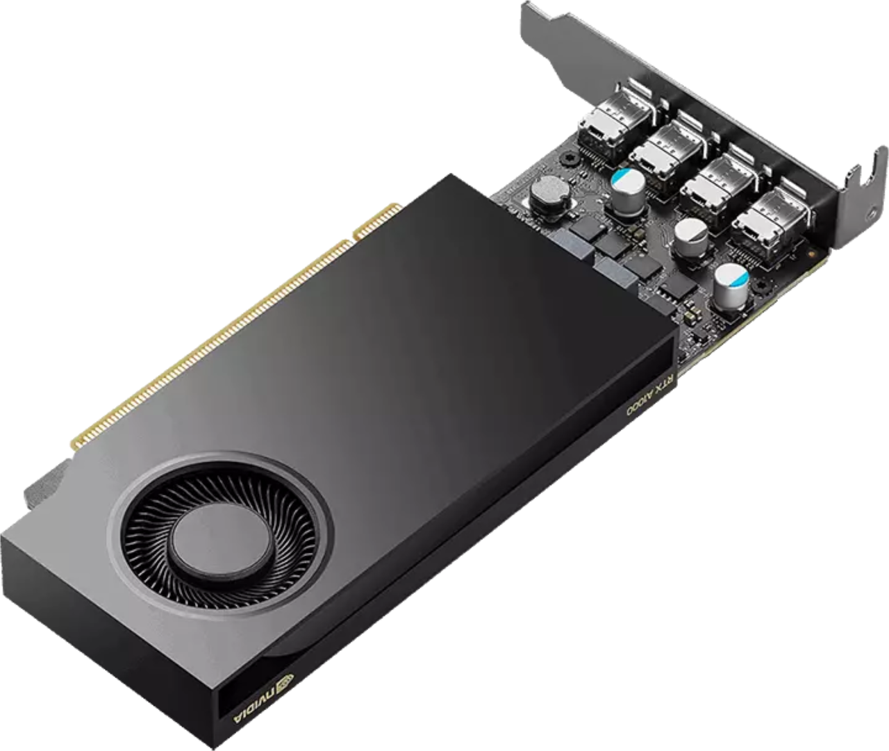 NVIDIA RTX A1000 - 8 GB GDDR6, 4 x Mini DisplayPort, 1 Lüfter, Low Profile