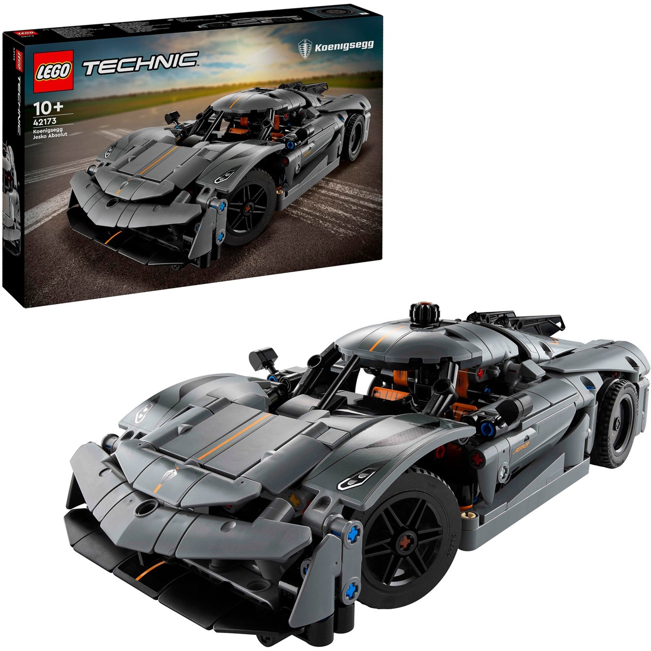 LEGO 42173 Technic Koenigsegg Jesko Absolut Supersportwagen | grau