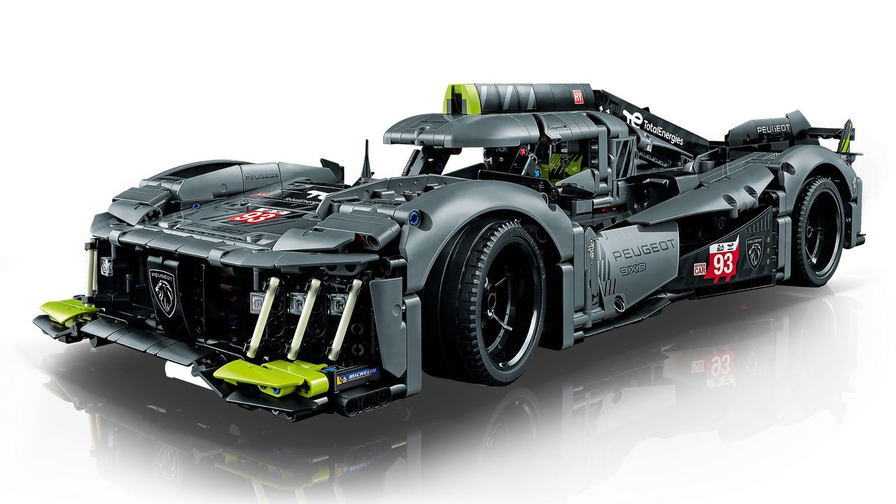 LEGO 42156 Technic PEUGEOT 9X8 24H Le Mans Hybrid Hypercar, Konstruktionsspielzeug