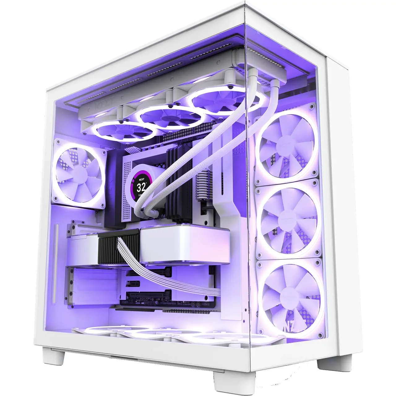 NZXT H9 Flow All White, Tower-Gehäuse