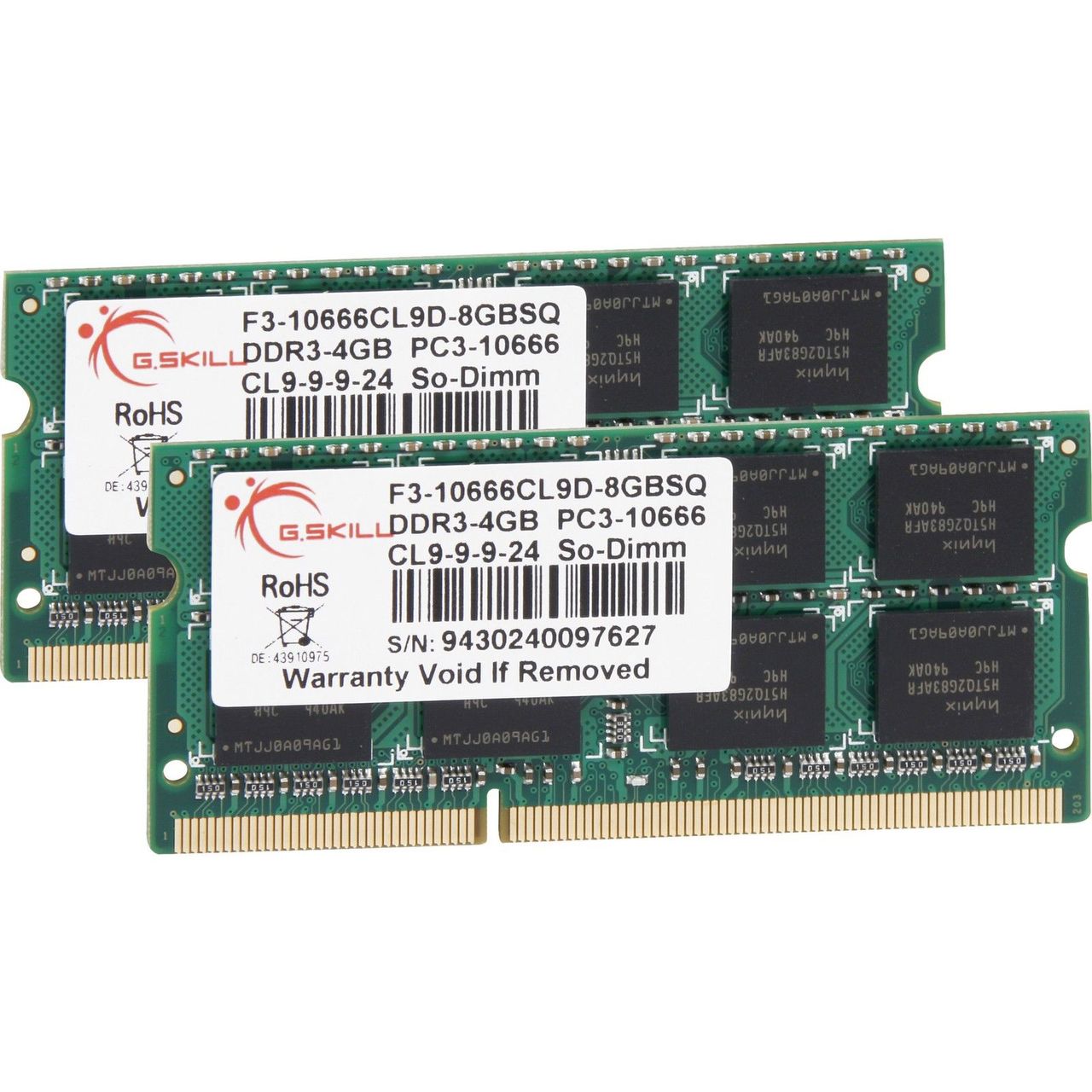 8 GB G.Skill SO-DIMM DDR3-1333 Dual-Kit