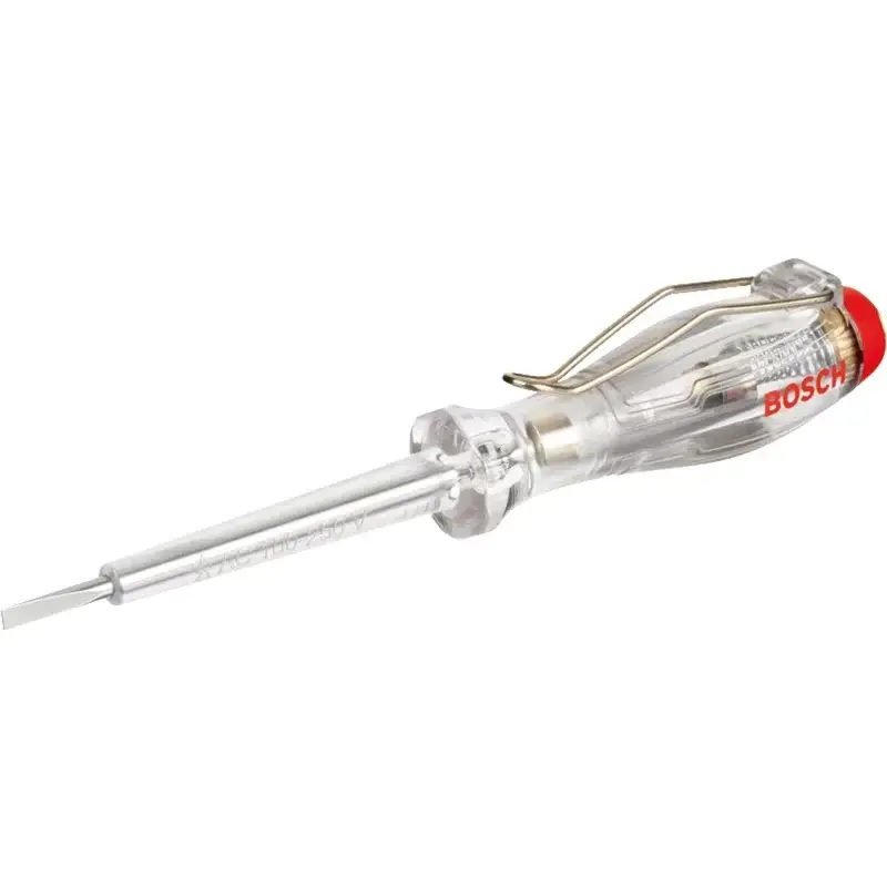 Bosch Einpoliger Phasenprüfer SL3x65 für 120 V - 250 V Wechselspannung | transparent